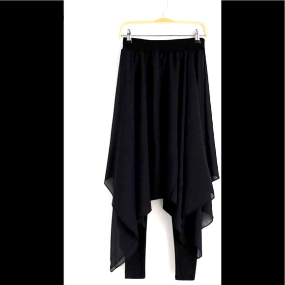 2 in 1 Black Dancing Skirt with Leggings - Picture 4 of 4